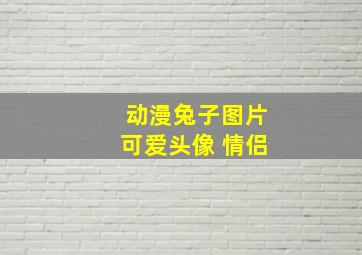 动漫兔子图片可爱头像 情侣